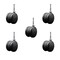 Service Caster 2-3/8'' Black Floor Safe Twin Wheel Casters 5/16 Grip Neck Stem, 5PK SCC-GN02S60-TPR-BLK-5 - alternate 1